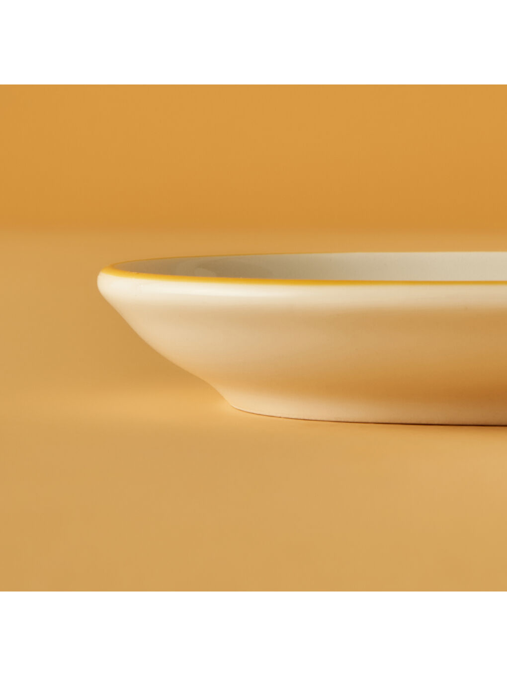 Line Oval Sunum Tabağı Sarı (18x11 cm)-2