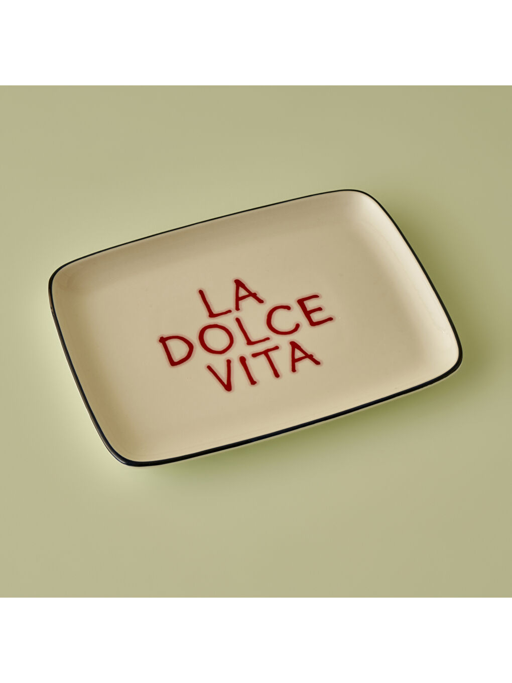 Line Dikdörtgen Sunum Tabağı Lacivert (27x20 cm)