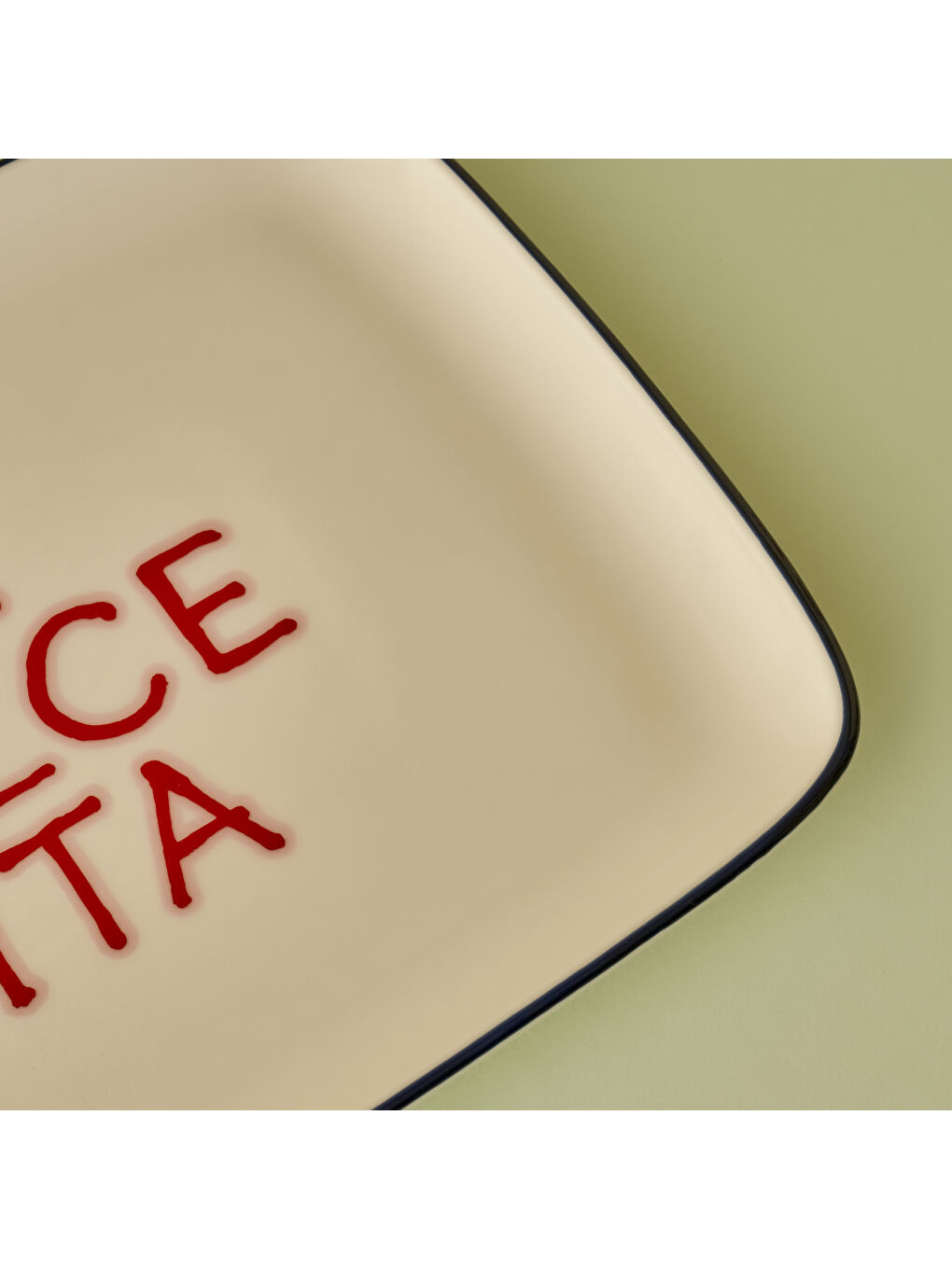 Line Dikdörtgen Sunum Tabağı Lacivert (27x20 cm)-1