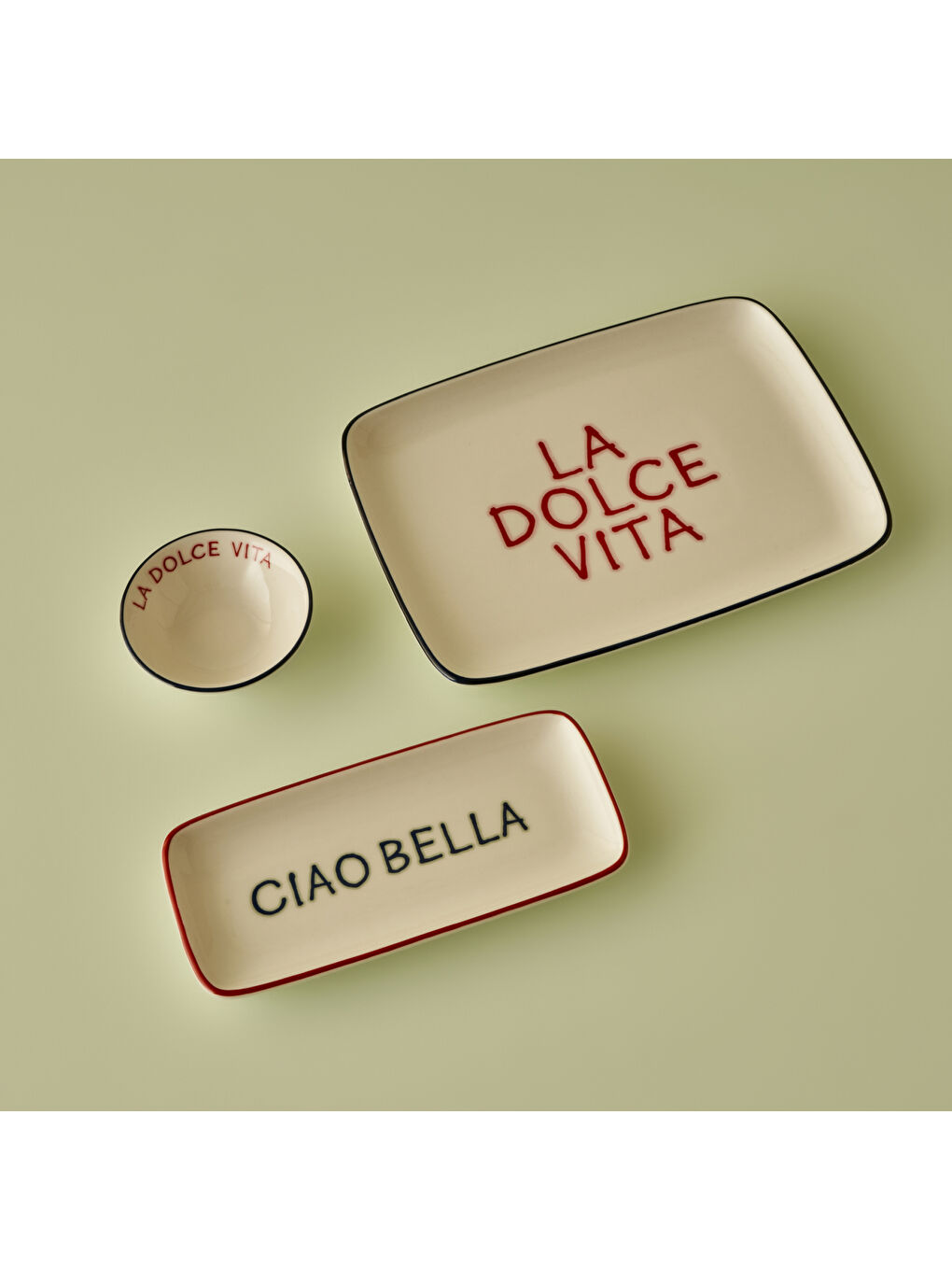 Line Dikdörtgen Sunum Tabağı Lacivert (27x20 cm)-3