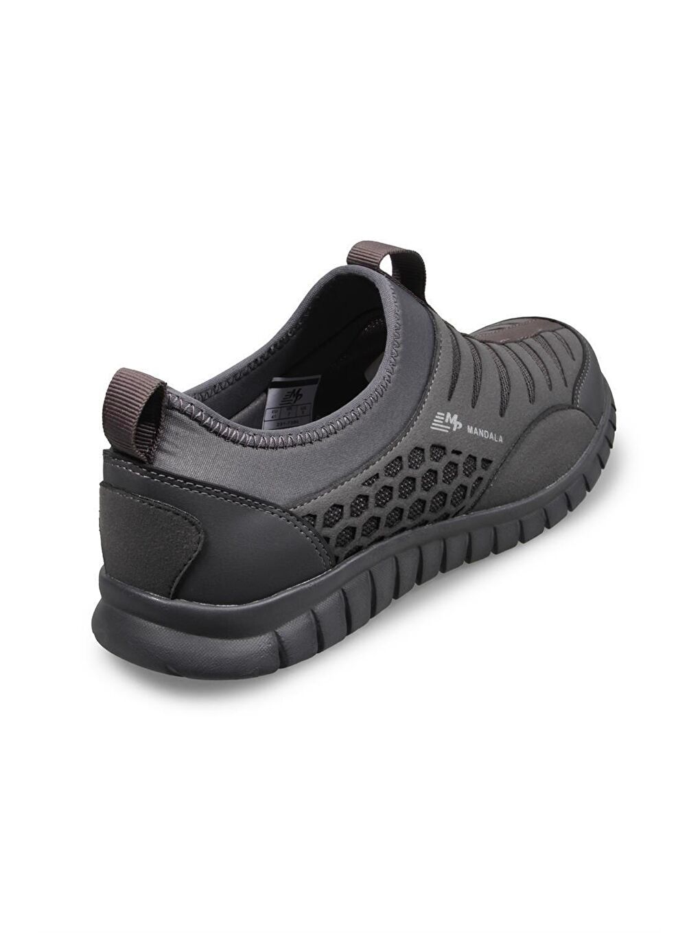 Gri Mandala Erkek Slip-On Füme Yürüyüş Ayakkabısı-2