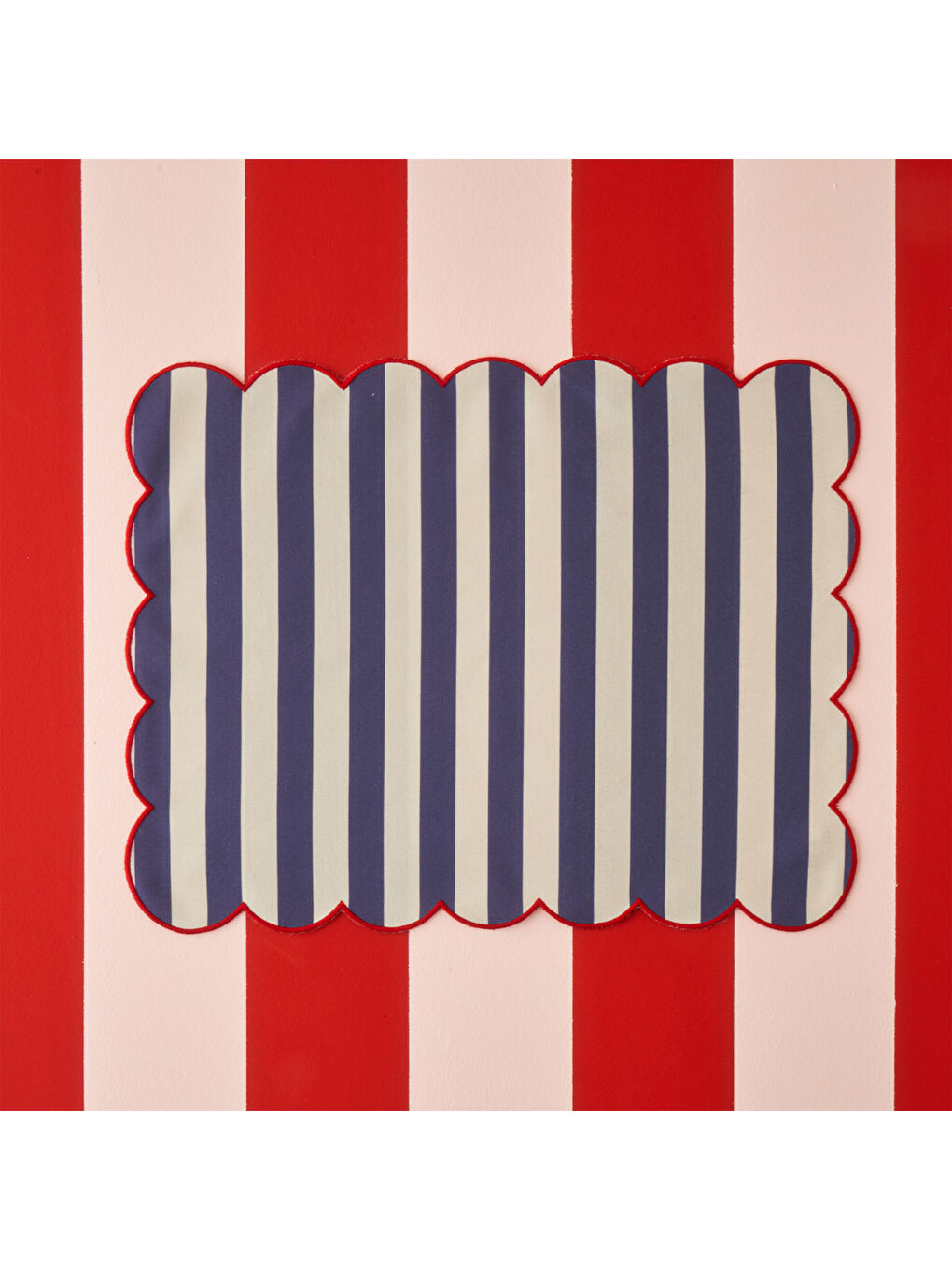 Line Pamuklu Amerikan Servis Mavi (35x45 cm)-2