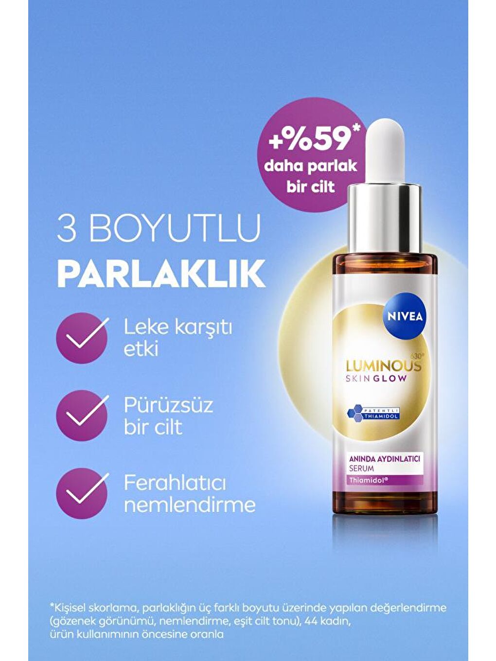 Luminous630 Skin Glow Anında Aydınlatıcı Serum 30ml, Eşit Cilt Tonu, Thiamidol, Niasinamid, AloeVera-2