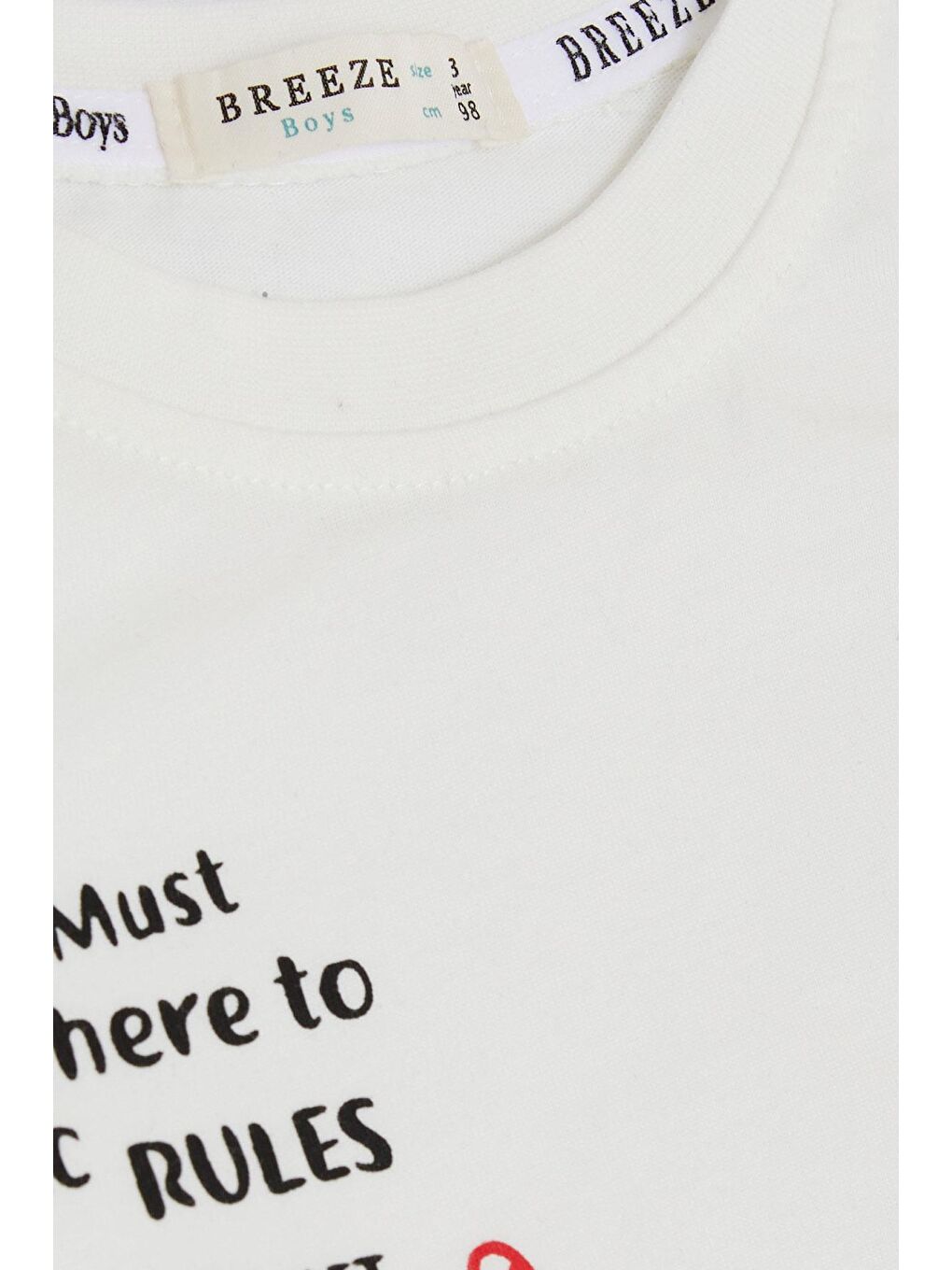 Erkek Çocuk Tişört Slogan Temalı Araba Baskılı Ekru (2-6 Yaş)-2