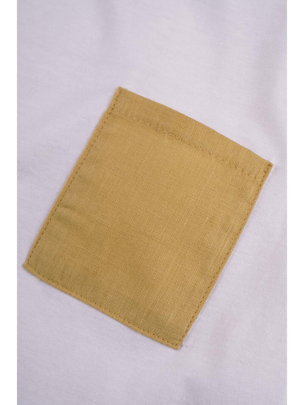 Lila Kısa Kol Ön Cep Detaylı Ekru Hardal Renk Kız Çocuk Şortlu Takım-1