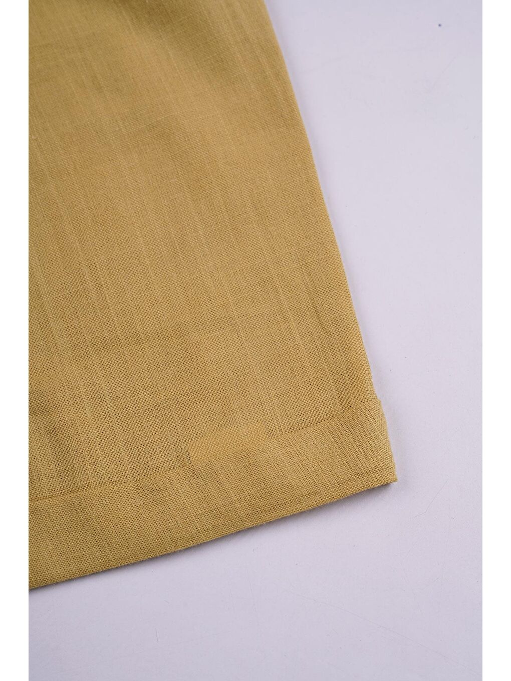 Lila Kısa Kol Ön Cep Detaylı Ekru Hardal Renk Kız Çocuk Şortlu Takım-2