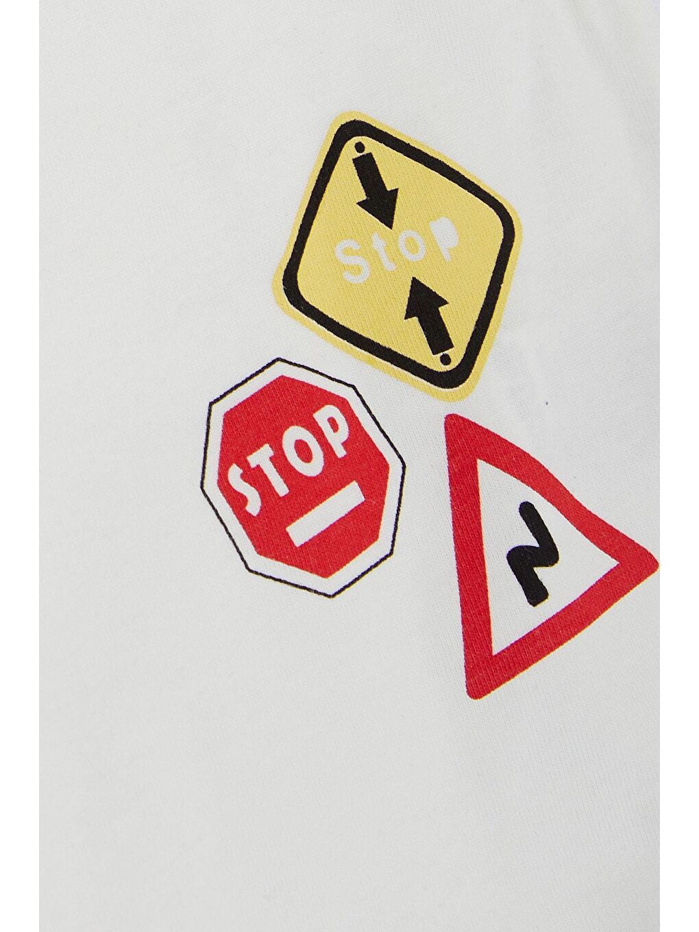 Erkek Çocuk Tişört Slogan Temalı Araba Baskılı Ekru (2-6 Yaş)-3