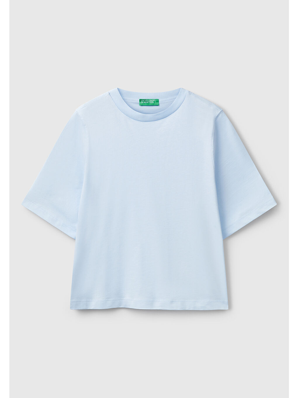 Mavi Kadın %100 Pamuk Boxy Fit Tişört-1