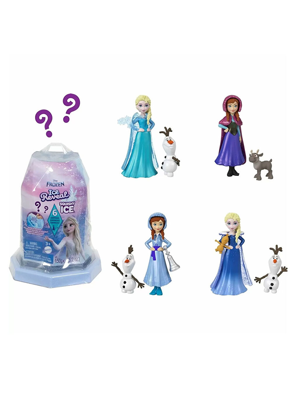 Disney Frozen Renksiz Disney Karlar Ükesi Snow Reveal Renk Değiştiren Prenses Bebekler HRN77 - 2