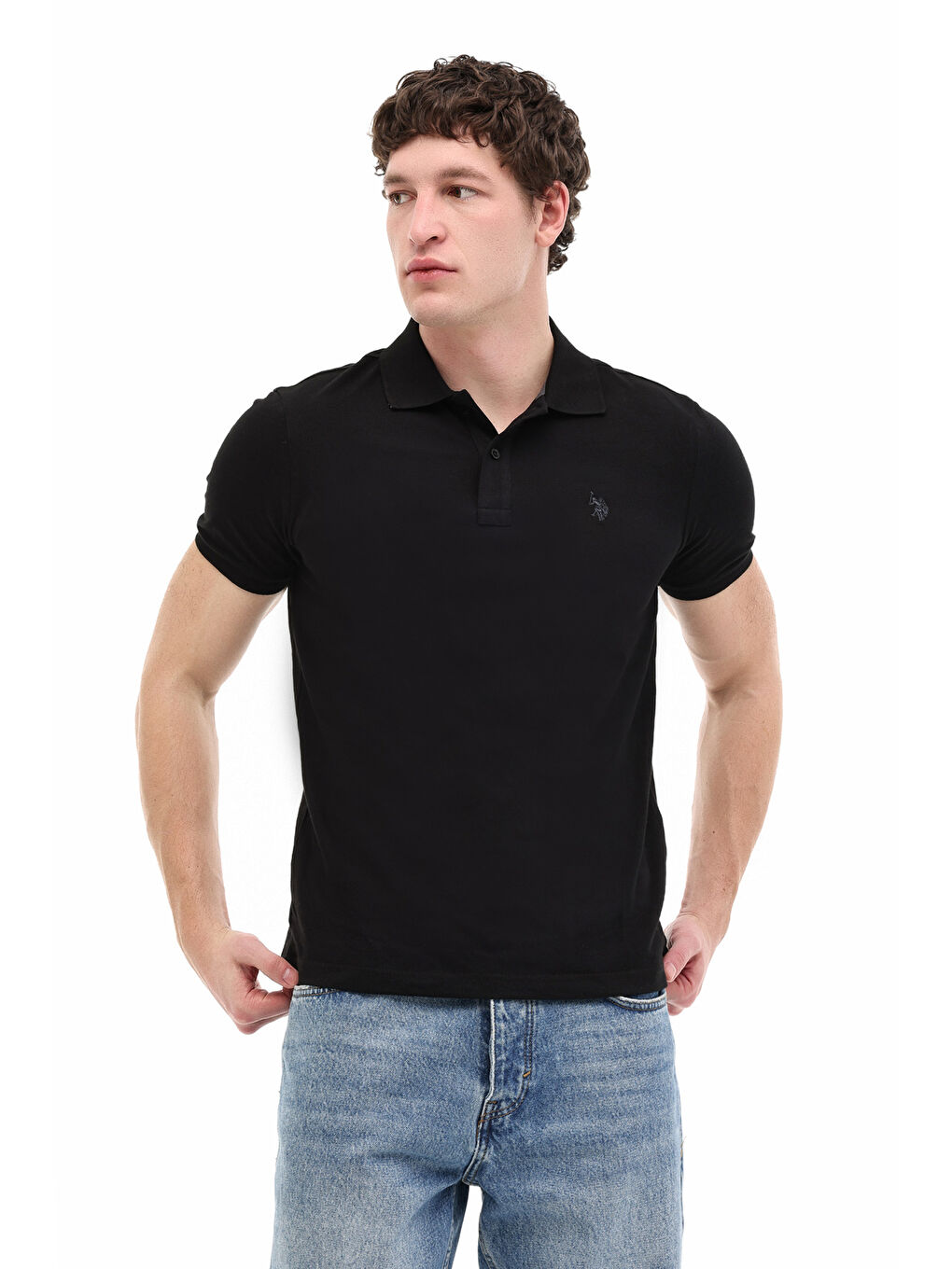 GTP04IY025 Siyah Erkek Kısa Kol T-Shirt