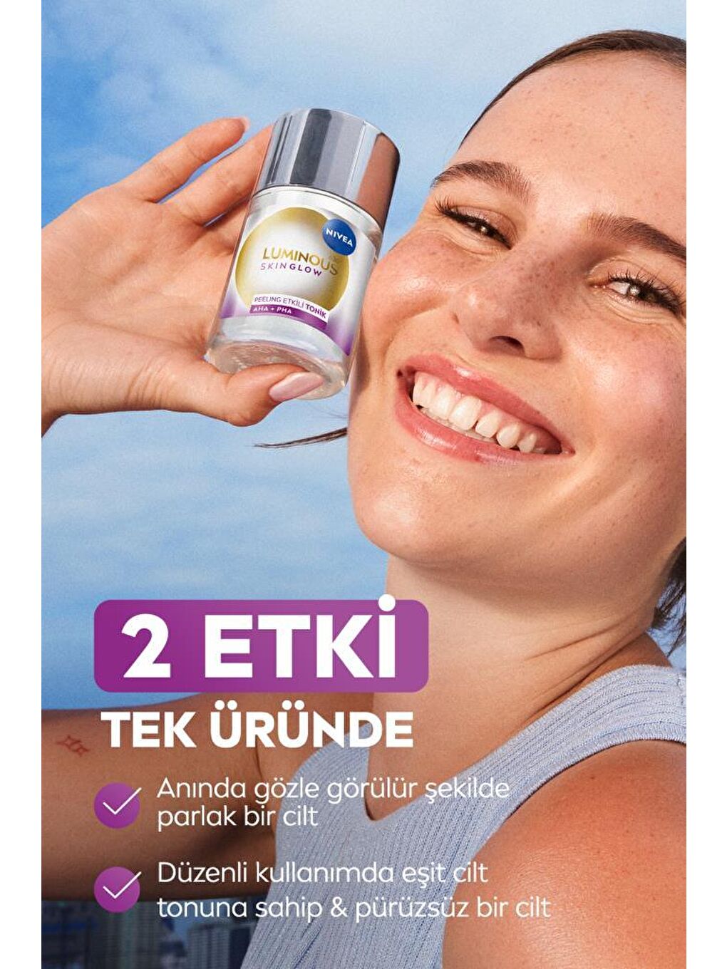Luminous630 Skin Glow Peeling Etkili Tonik 100ml, Parlaklık, Eşit Cilt Tonu, AHA PHA, Aloe Ver-1