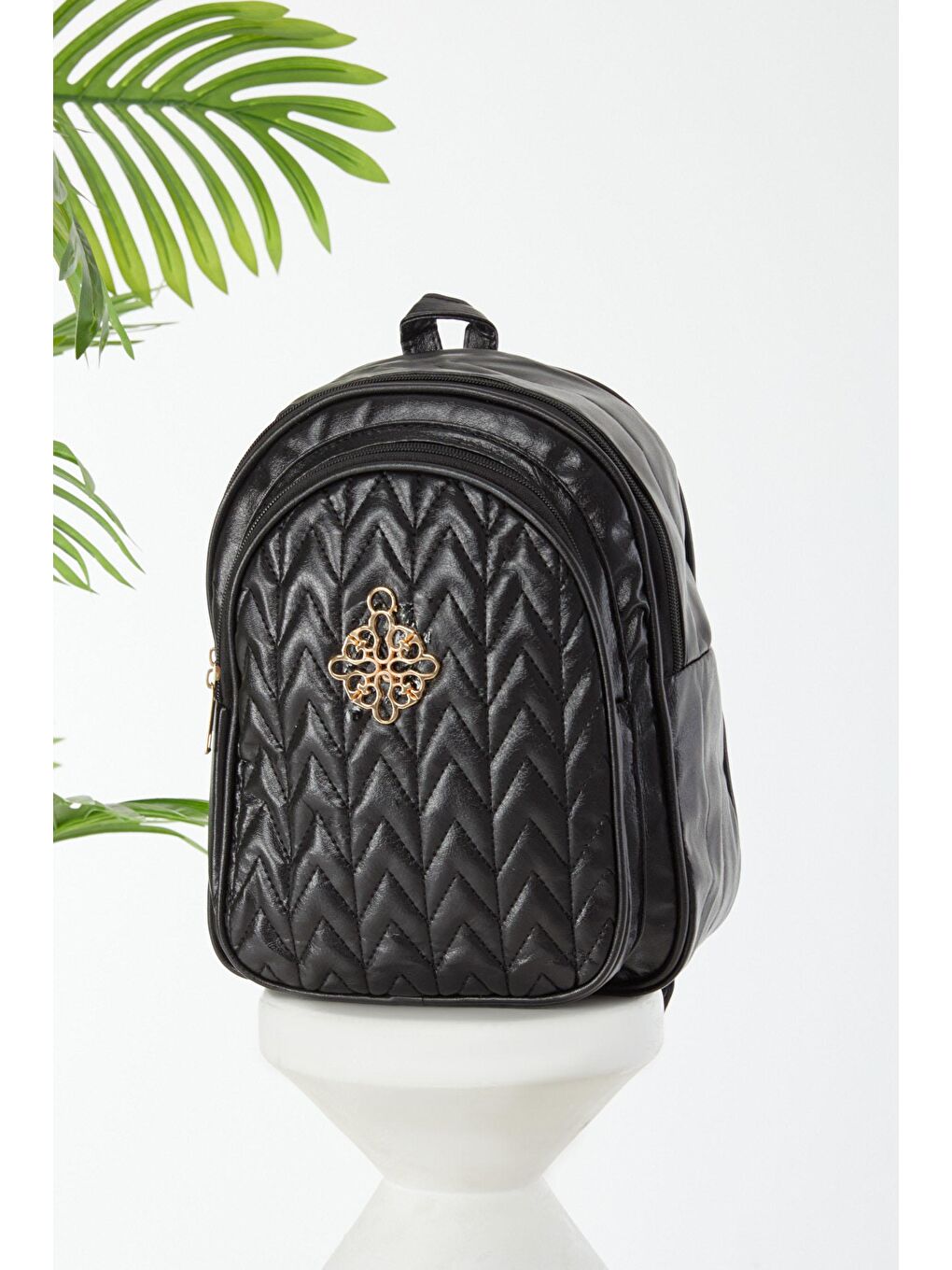 Kadın Siyah Sırt Çantası  - 24440-1