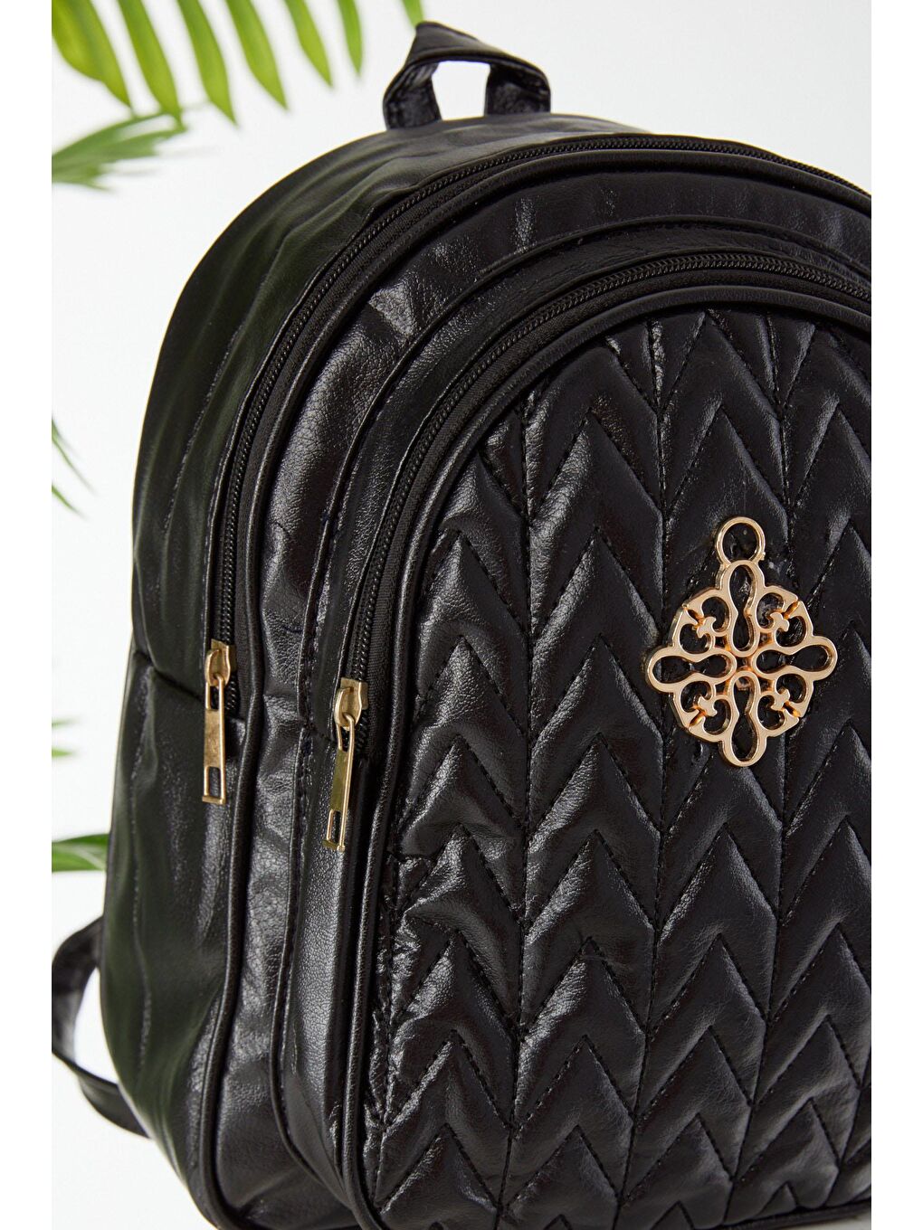 Kadın Siyah Sırt Çantası  - 24440-2