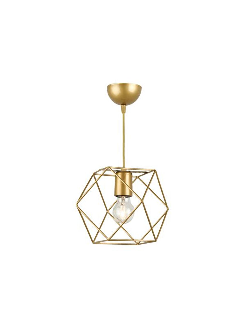 Karışık Zambak Tekli Avize - Eskitme - 70x22x22 cm-2