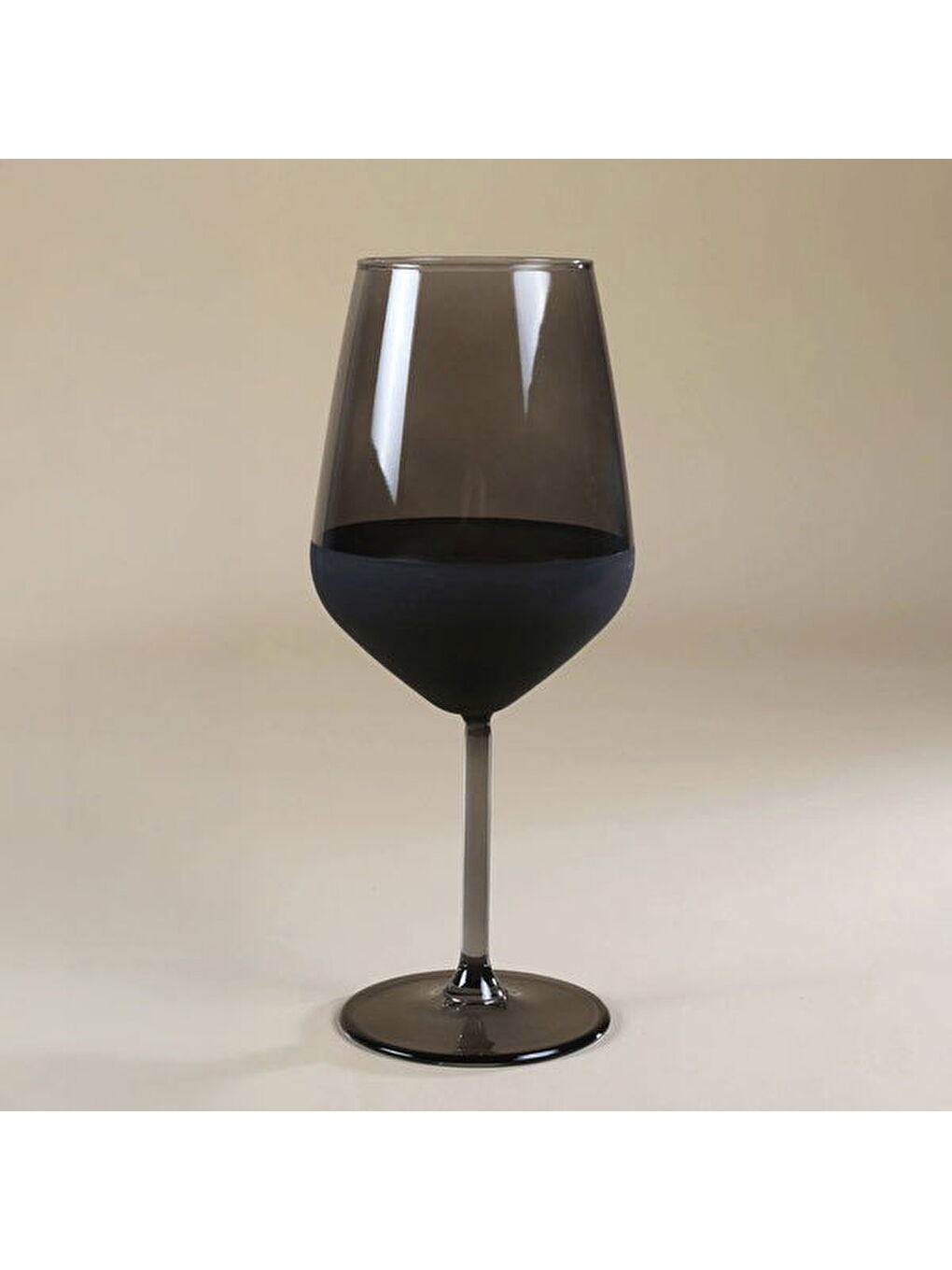 Karışık Matte 4'lü Ayaklı Bardak - Siyah - 490 ml-2