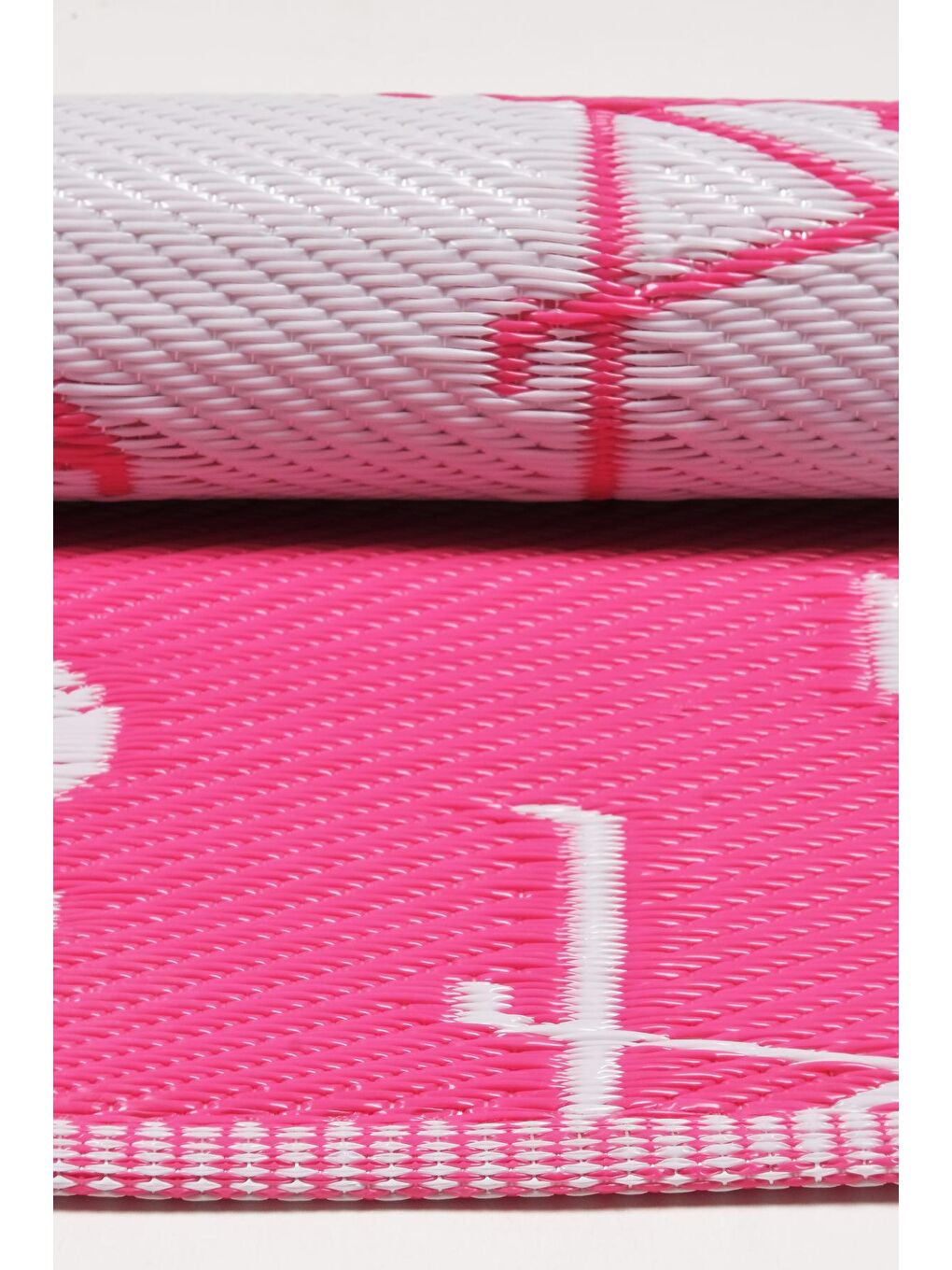 Pembe Savana 8811 Plaj Kamp Piknik Bahçe Halısı Balkon Teras Hasır Mat Savan Halı-90x180-5