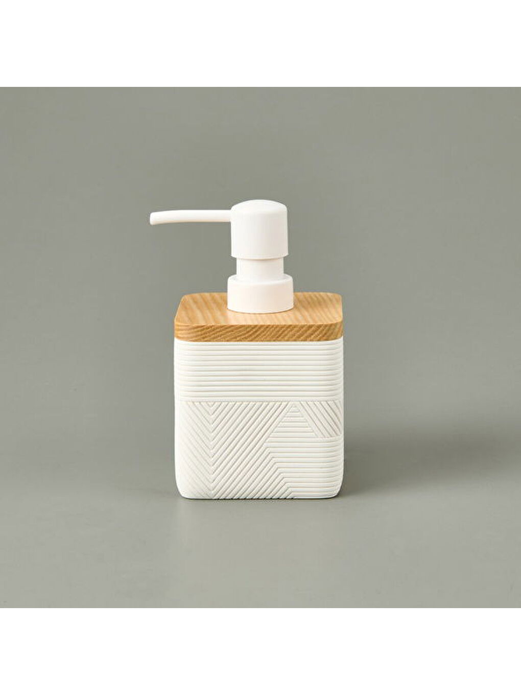Bath Madera 2'li Banyo Sıvı Sabunluk Seti - Beyaz-1