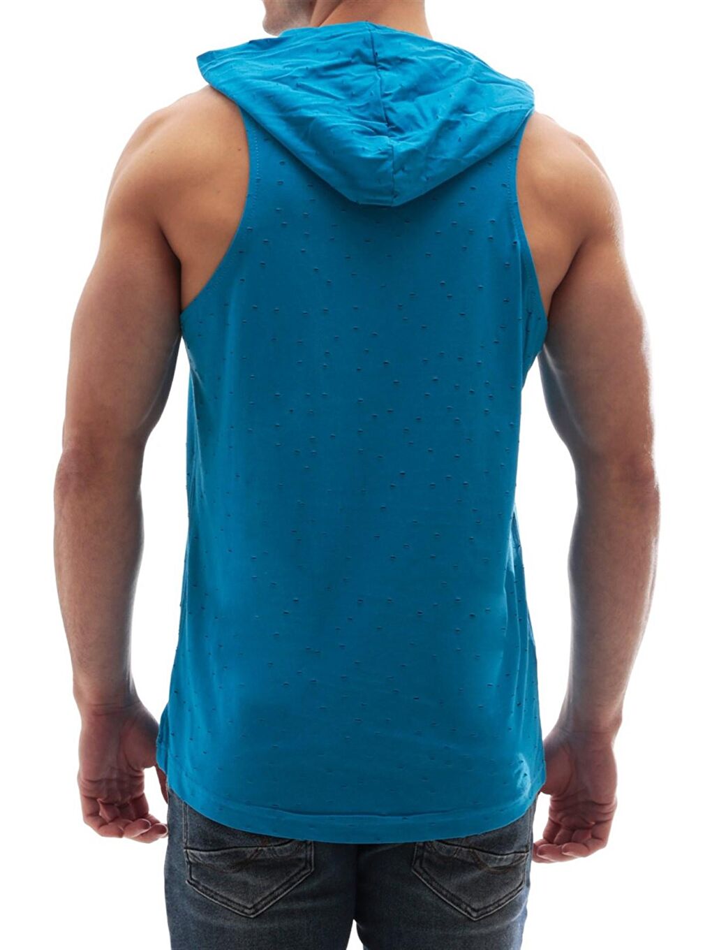 Kapüşonlu Atlet Turkuaz 2893-9