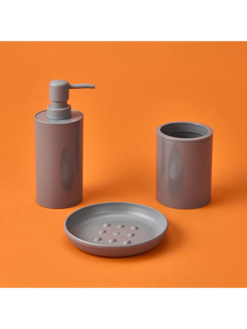 Flores 5'li Banyo Seti - Gri-4