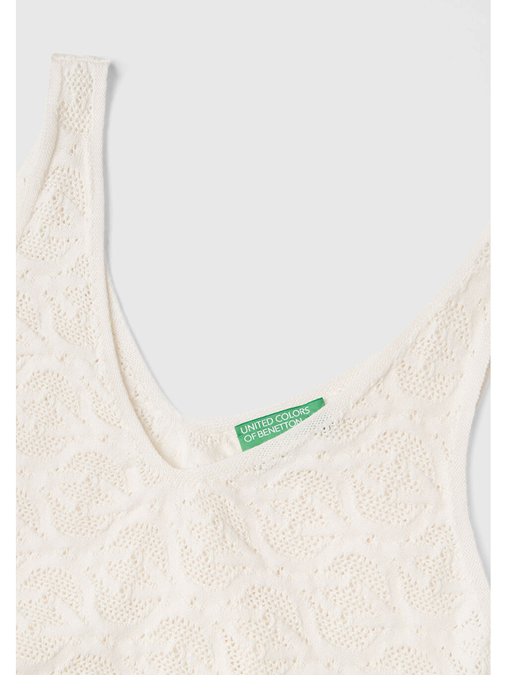 Ekru Kadın Krem %100 Pamuk Tamamı Desenli Derin V Yaka Sıfır Kol Bluz-2