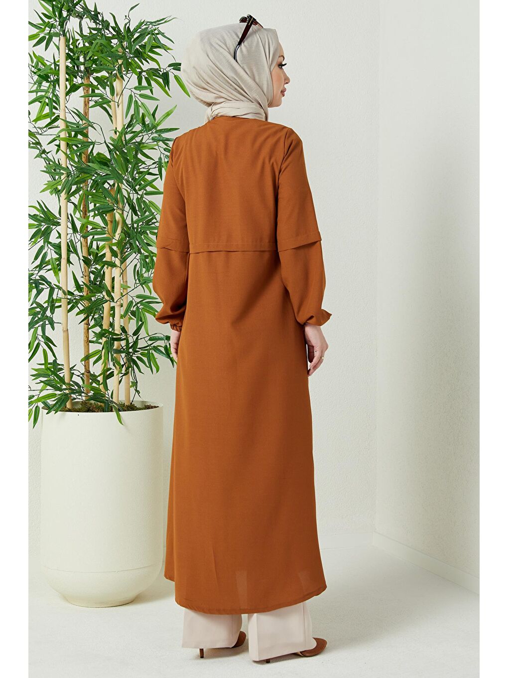 Kahverengi Orta Kadın Taba Kap - 3659-5