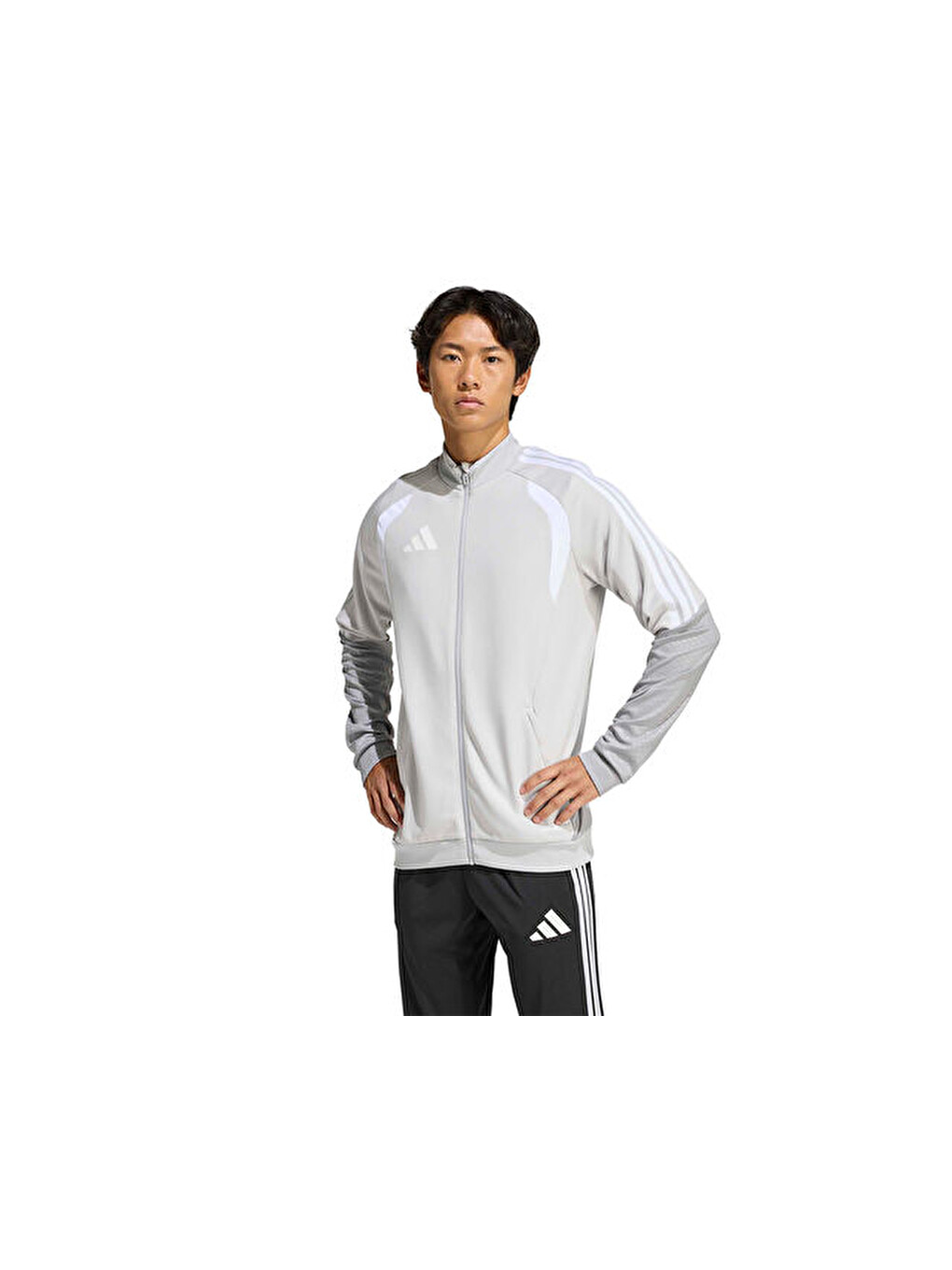 Tiro26c Tr Jkt Erkek Futbol Kamp Fermuarlı Sweatshirt Ka7677 Beyaz-1