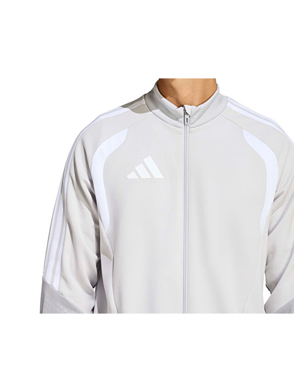 Tiro26c Tr Jkt Erkek Futbol Kamp Fermuarlı Sweatshirt Ka7677 Beyaz-3