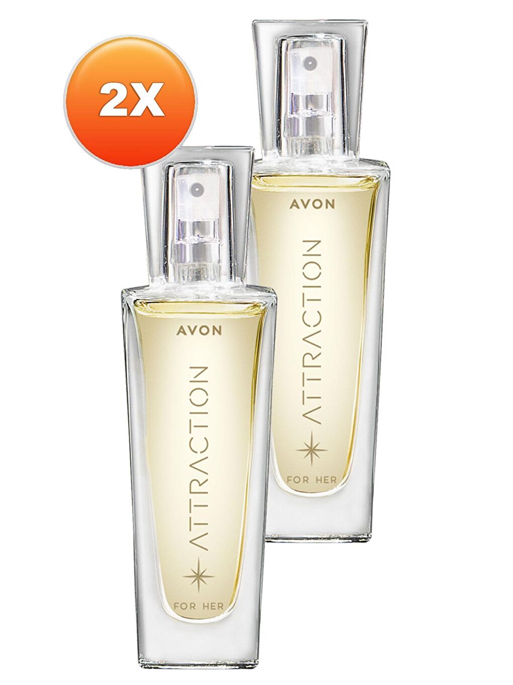 AVON Renksiz Attraction Kadın Parfüm Edp 30 Ml. İkili Set - 1