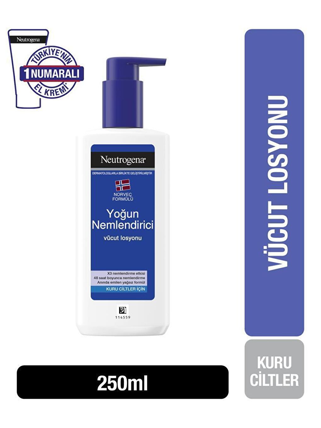 Neutrogena ® Norveç Formülü Yoğun Nemlendirici Vücut Losyonu (Parfümlü) 250 ml