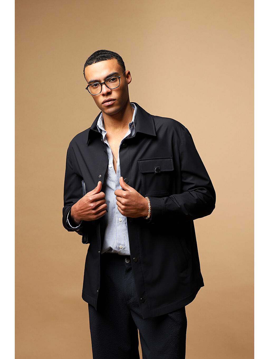 Lacivert Spor Mevsimlik Mont-2