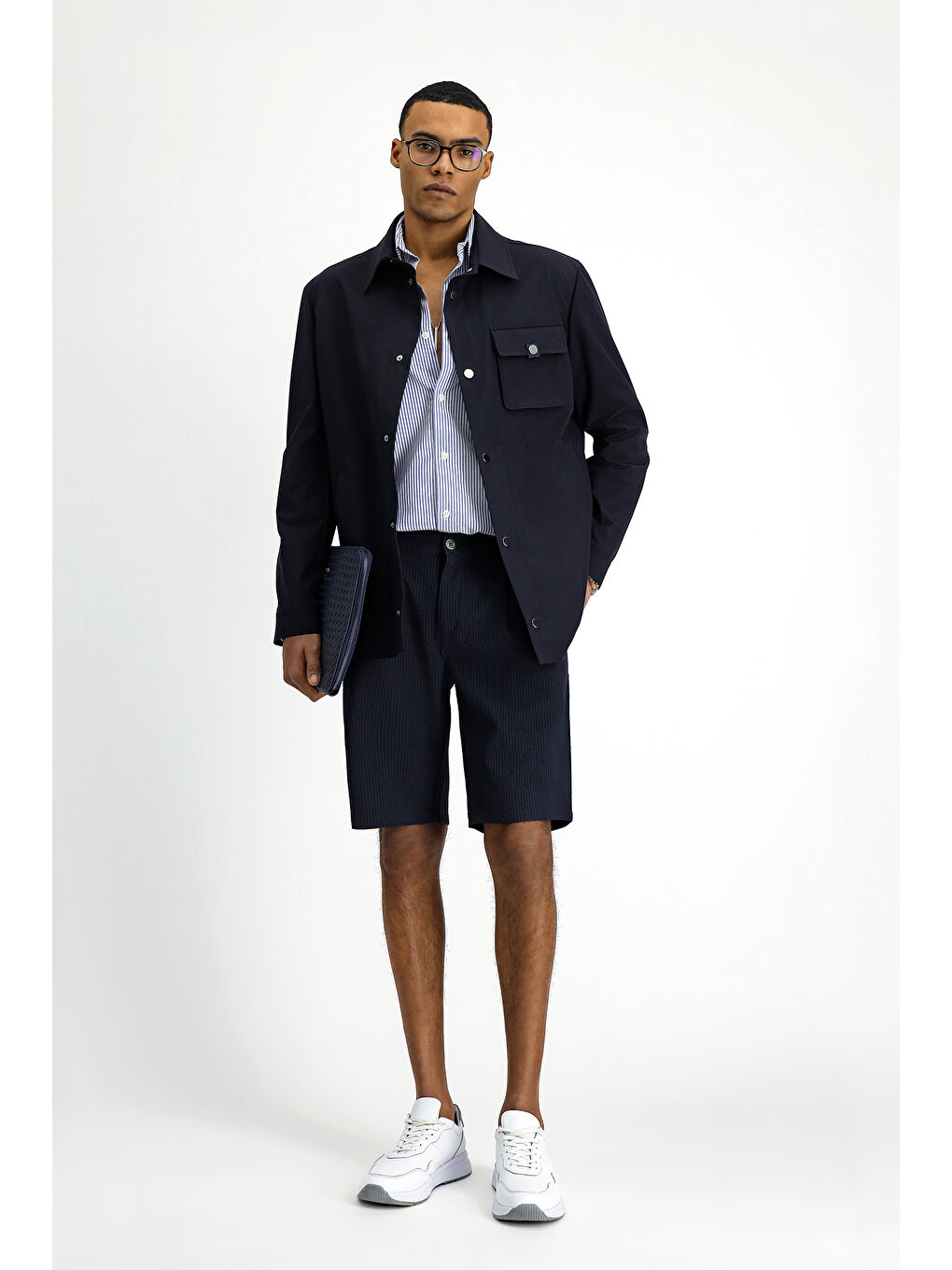 Lacivert Spor Mevsimlik Mont-4