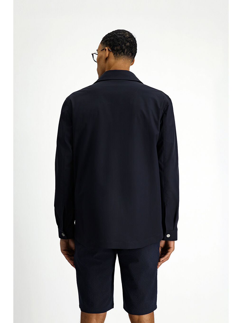 Lacivert Spor Mevsimlik Mont-5