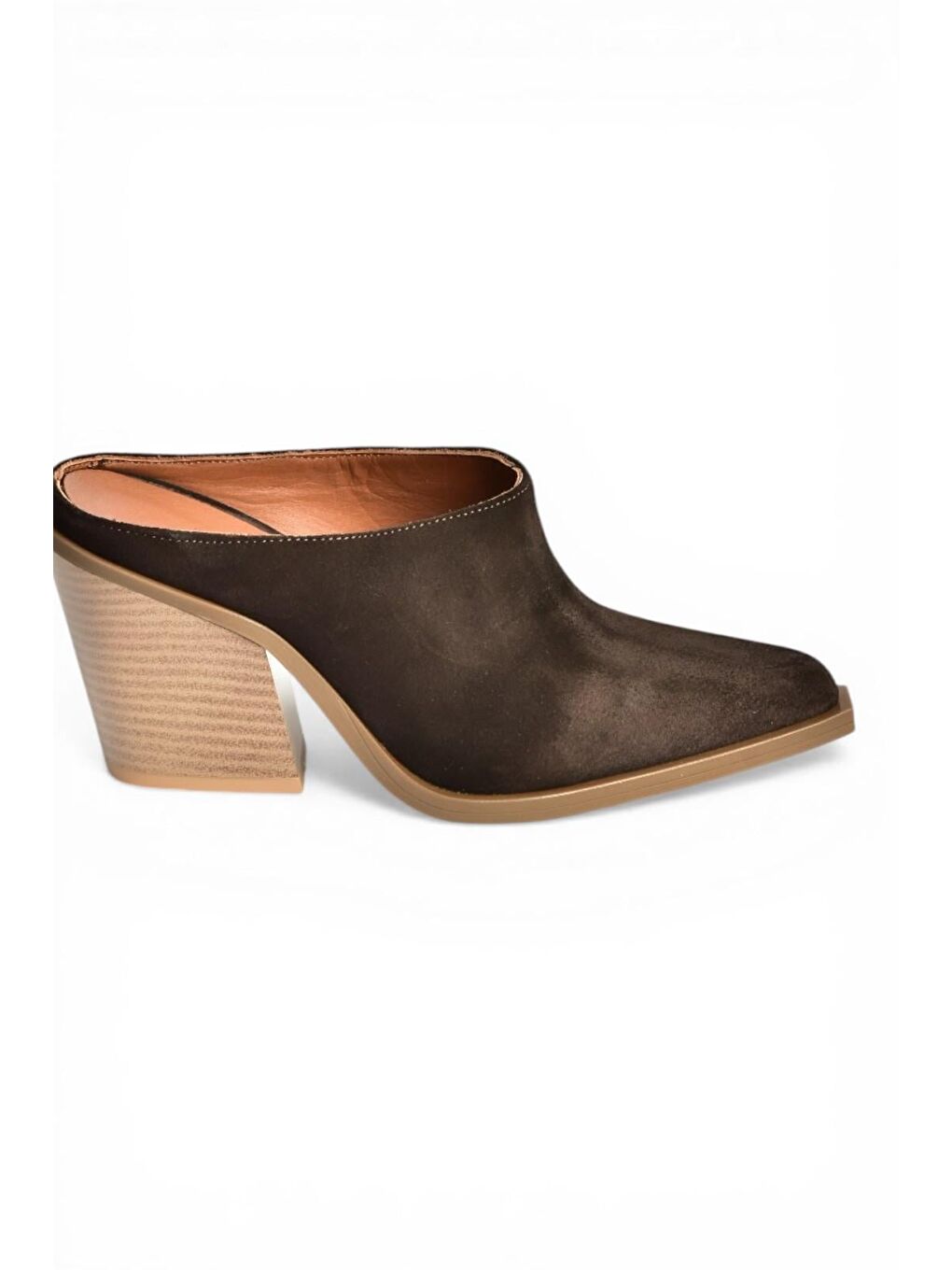 Kahverengi Kadın Topuklu Terlik U654806102-5