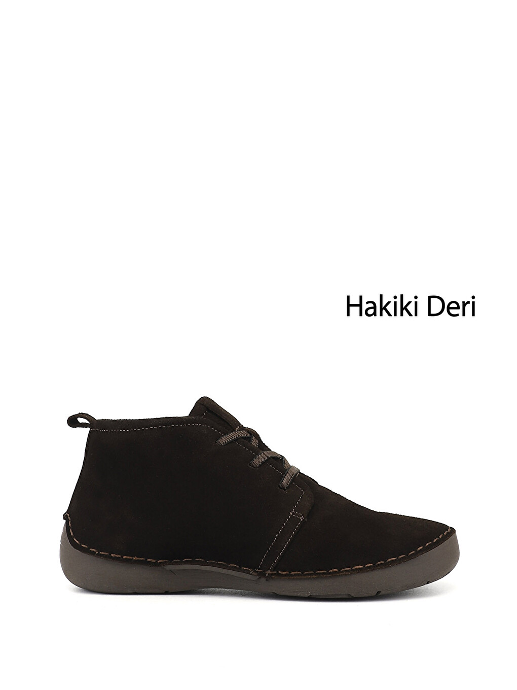 Kahverengi Kadın KOYU KAHVE Bağcıklı Hakiki Deri Comfort Bot