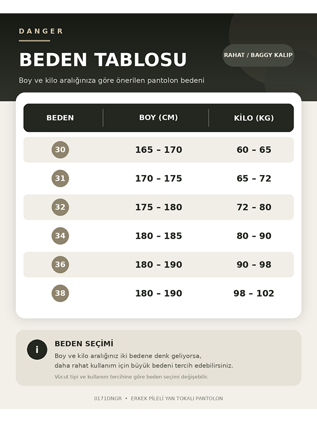 Erkek Viskon Karışımlı Yan Tokalı Pileli Baggy Pantolon Bej 0171dngr-6