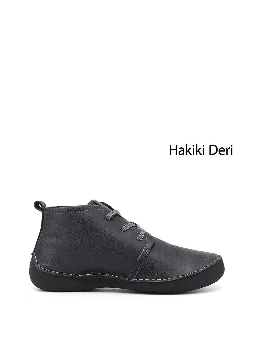 Antrasit Kadın ANTRASİT Bağcıklı Hakiki Deri Comfort Bot