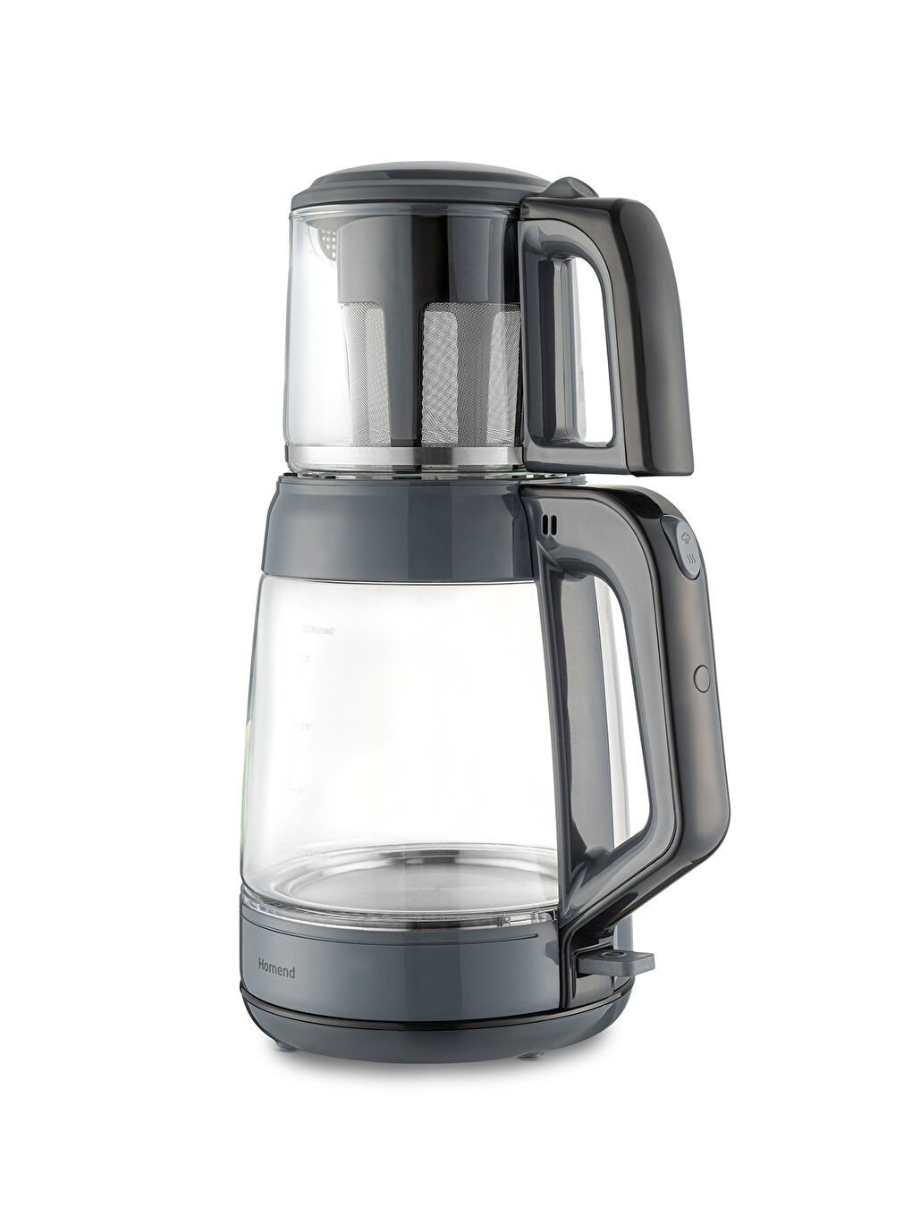 Infinity 1764H Cam Çay Makinesi Antrasit Siyah-4