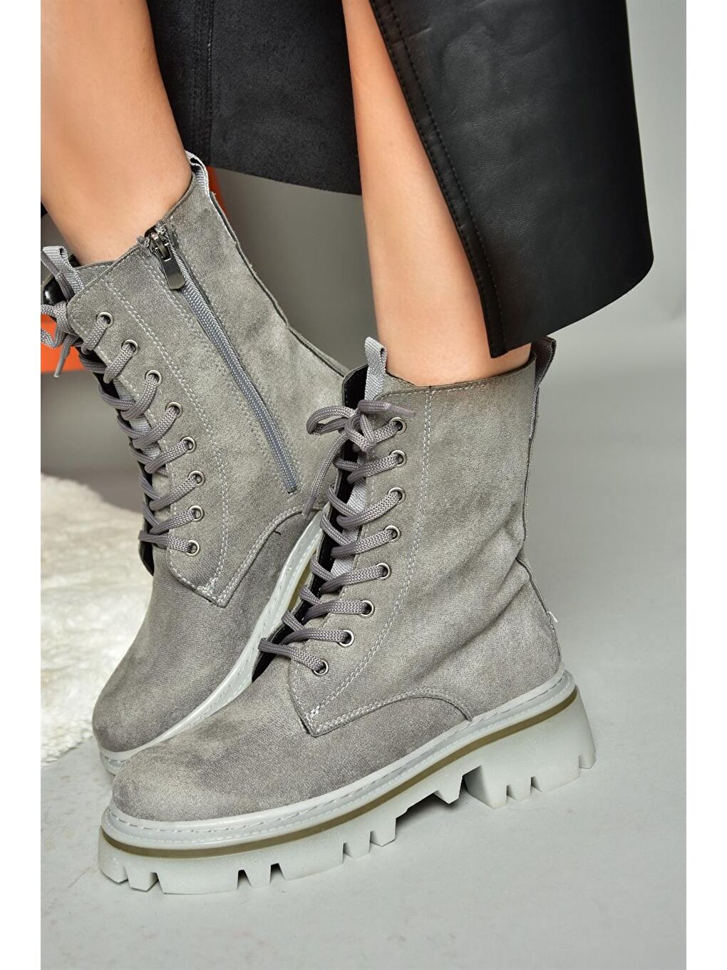 R5248022 Gri Kadın Bot-3