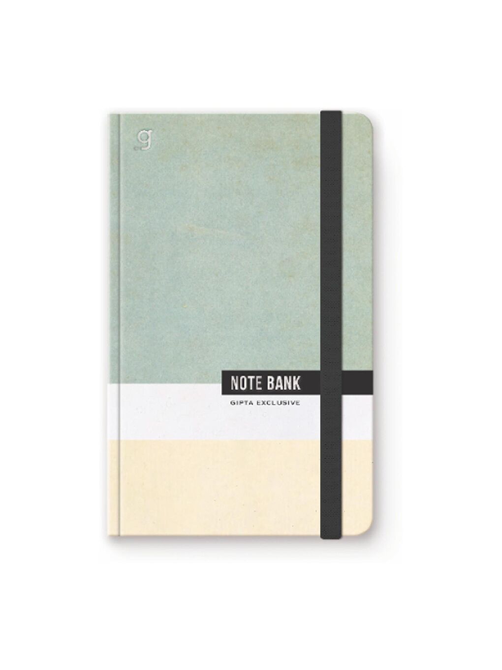 Note Bank Sert Kapak Dikişli Lastikli 13x21 96 Yaprak Not Defteri Çizgili (7351)-3