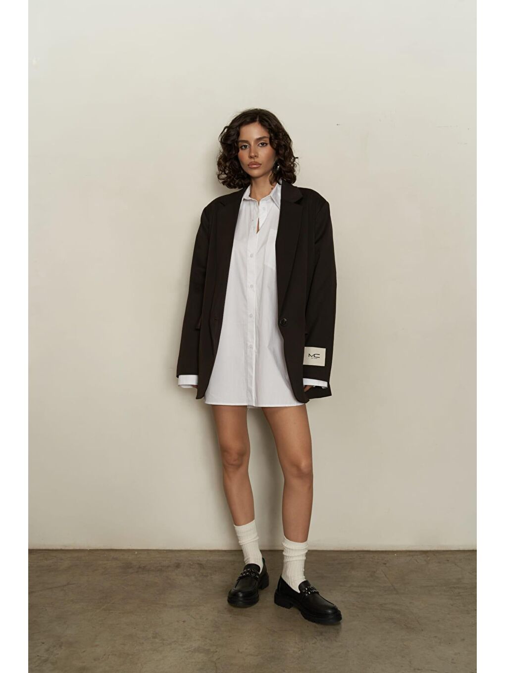 Kahverengi Spencer Acı Kahve Blazer Ceket-1