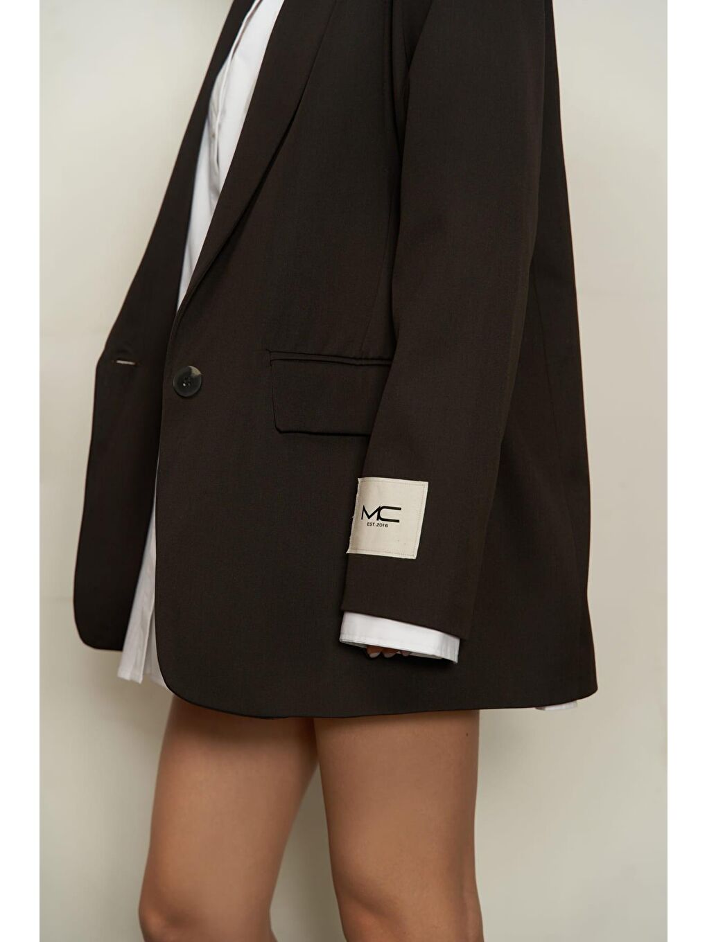 Kahverengi Spencer Acı Kahve Blazer Ceket-3