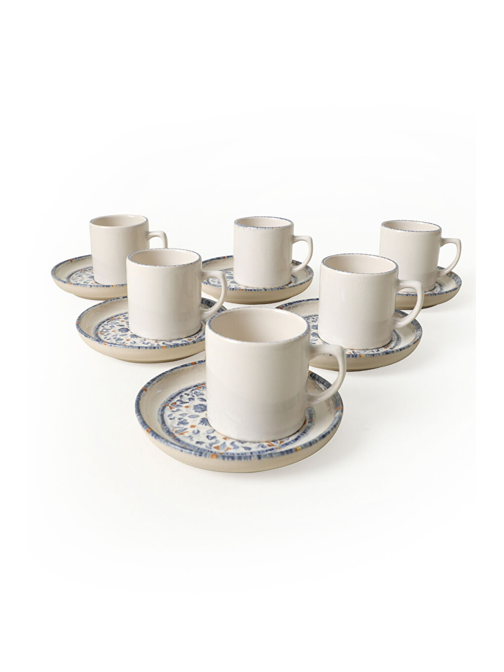 Karışık Sapphire Nordic Kahve Takımı 12 Parça 6 Kişilik-5
