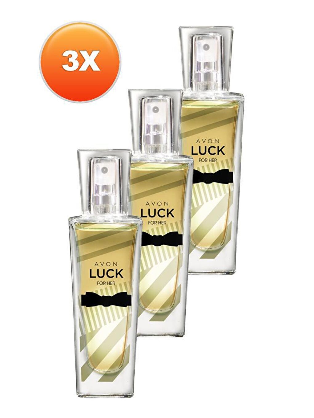 AVON Luck Kadın Parfüm Edp 30 Ml. Üçlü Set