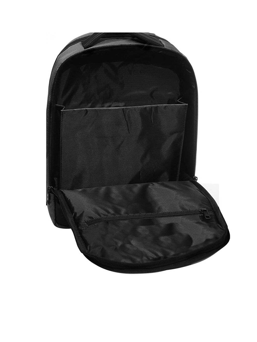 Unisex Siyah 15" Inç Dizüstü Bilgisayar Uyumlu Business Laptop Bölmeli Evrak Sırt Çantası-2