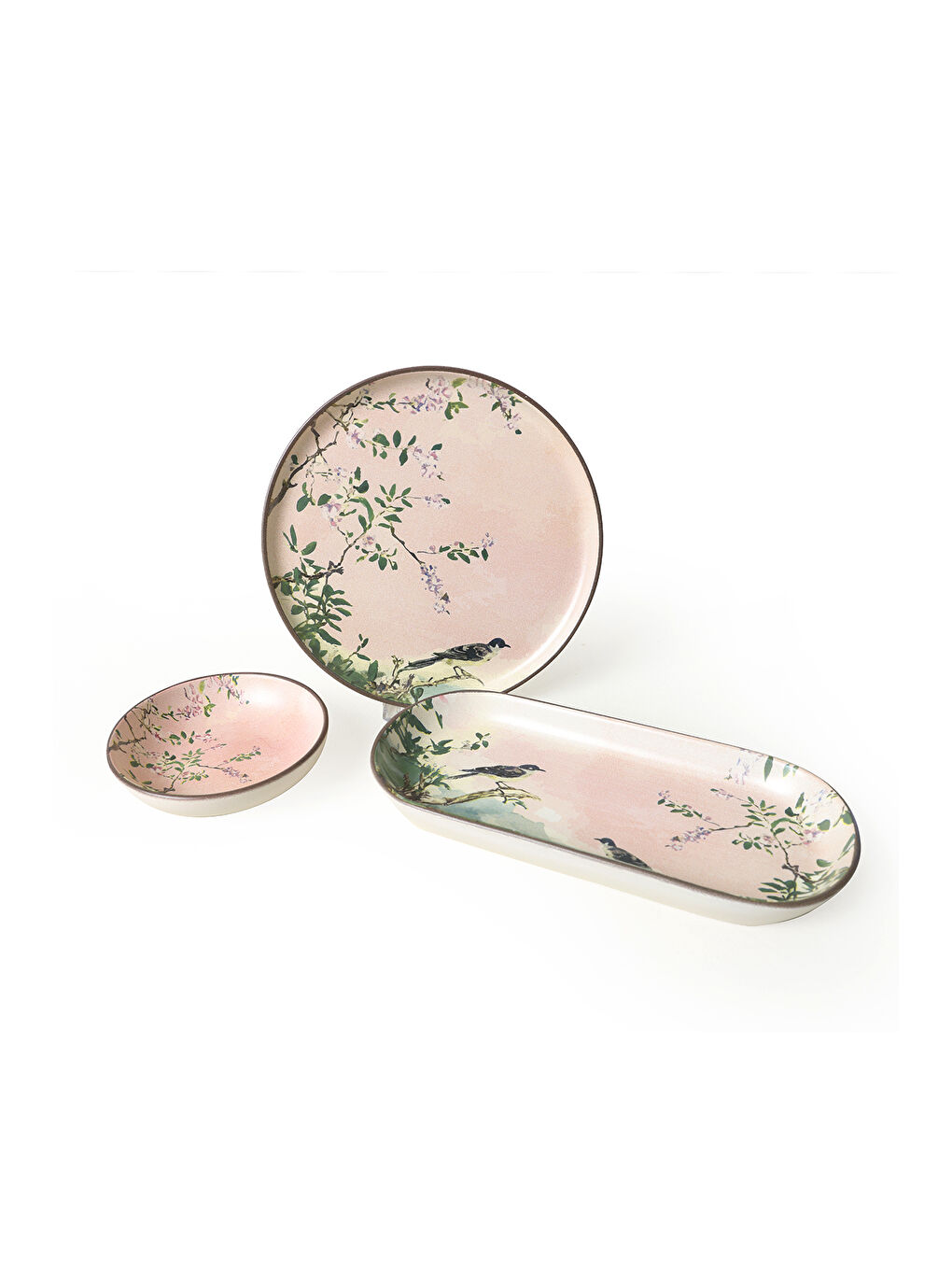 Karışık Pink Woods Kahvaltı Takımı 12 Parça 6 Kişilik-5