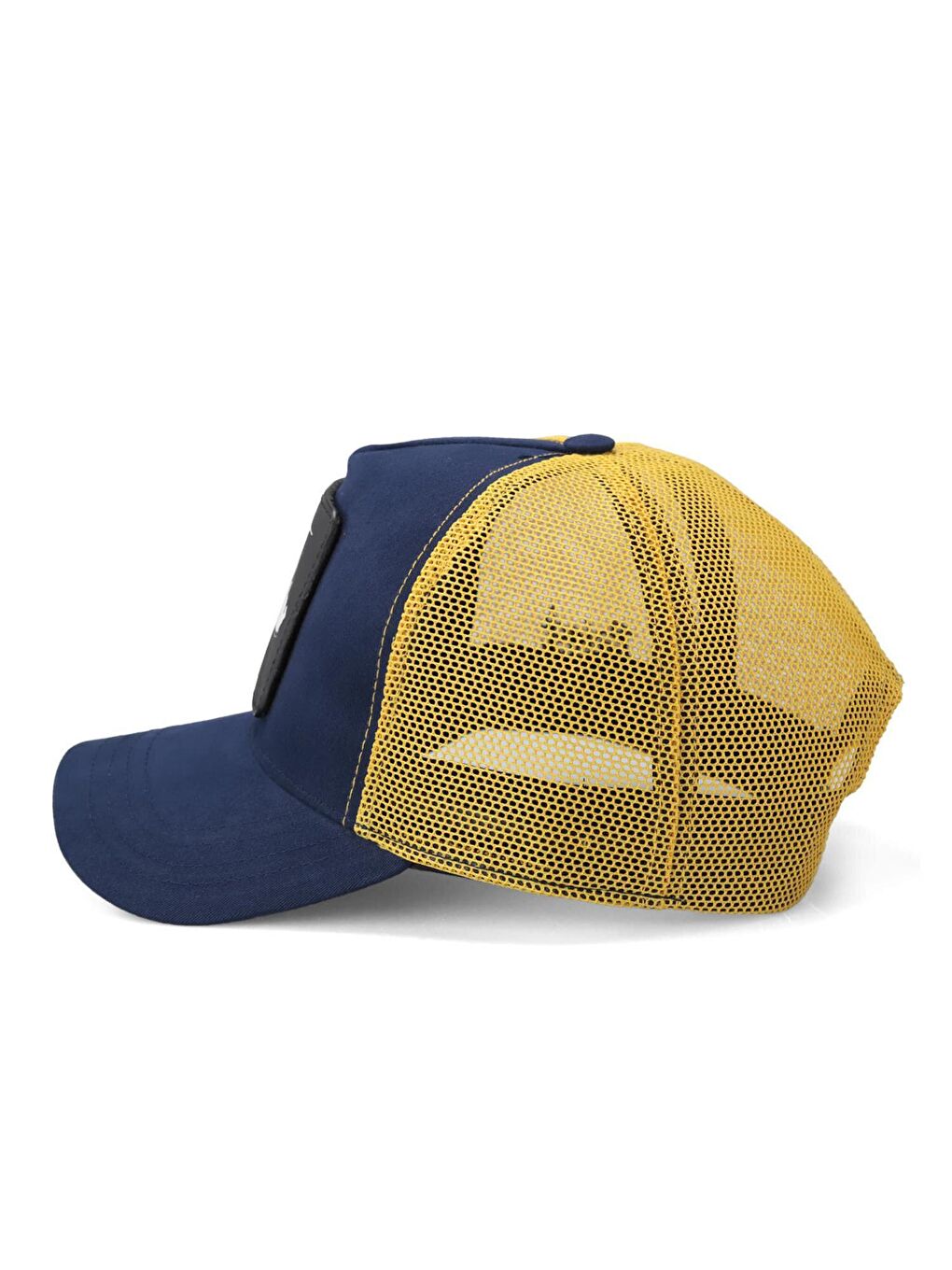 V1 Trucker Futbolcu - 4 Kod Logolu Unisex Lacivert-Sarı Şapka (Cap)-3