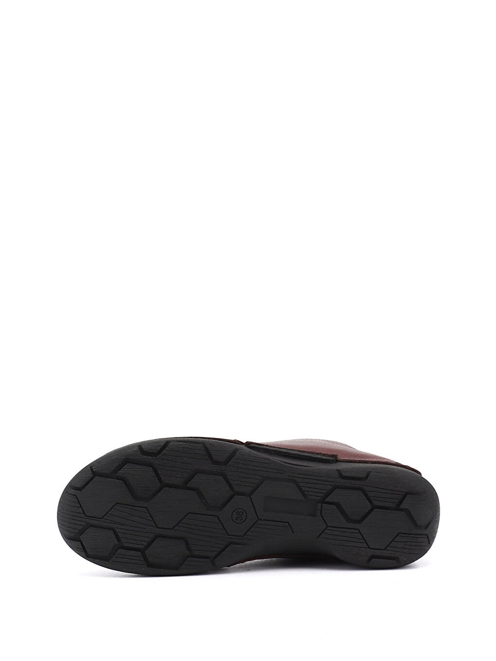Bordo Kadın KOYU BORDO Bağcıklı Hakiki Deri Comfort Bot-5