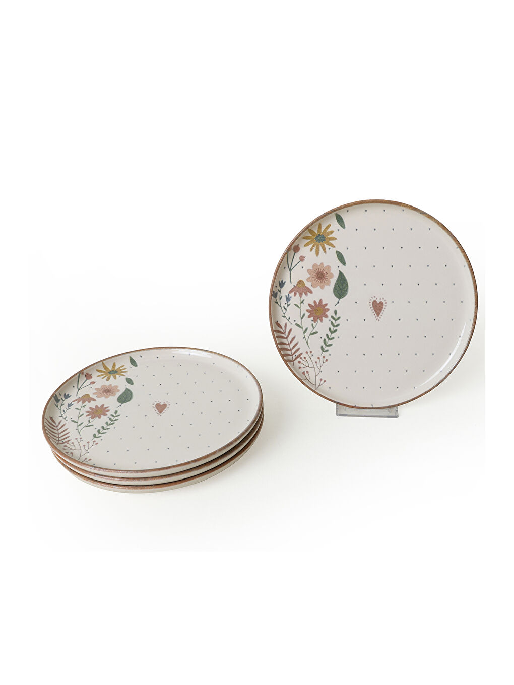 Karışık Soft Bloom Nordic Pasta Tabağı 22 Cm 4 Adet-4