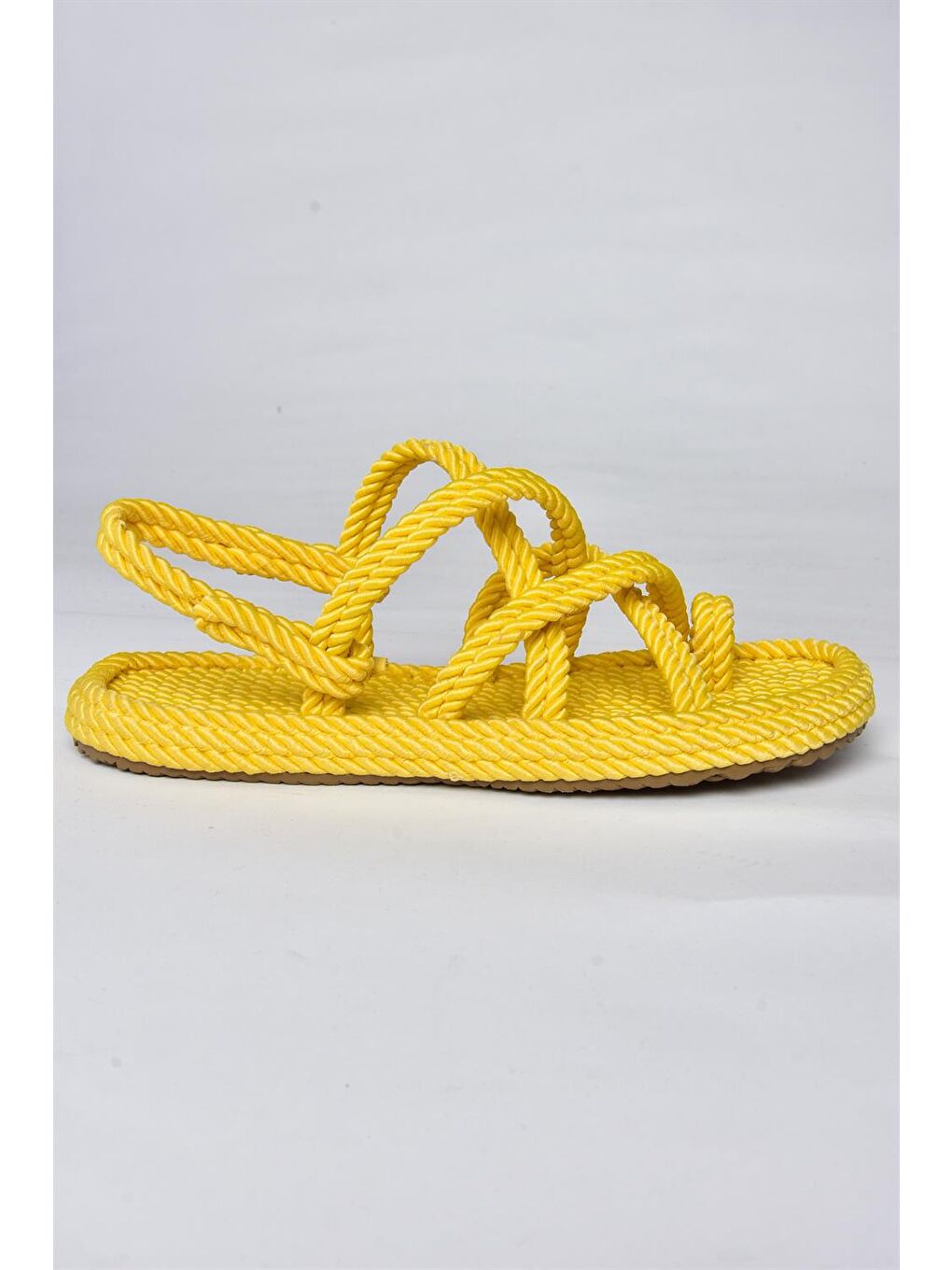 F470135104 Sarı Kadın Sandalet-1