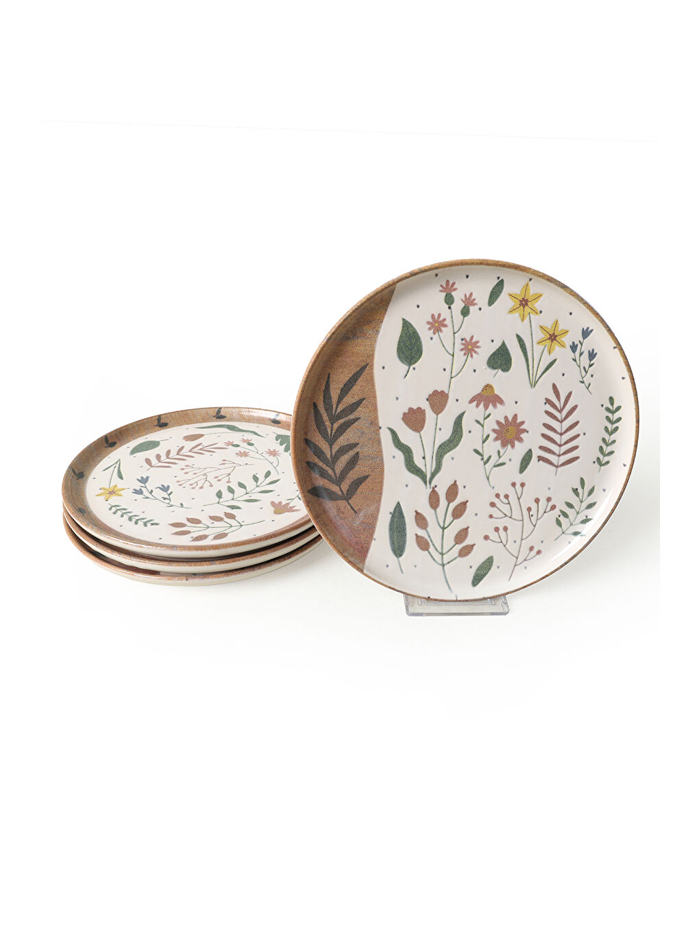 Karışık Soft Bloom Nordic Pasta Tabağı 22 Cm 4 Adet-5